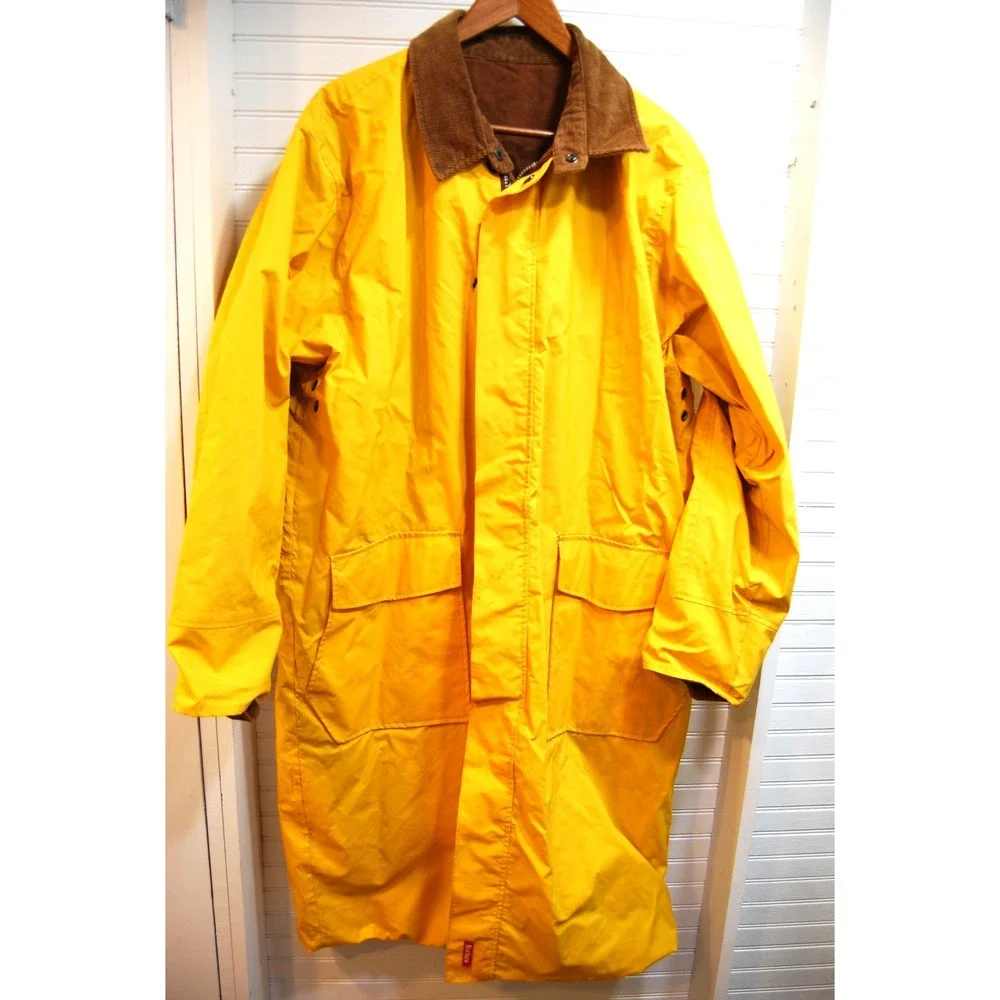 Marlboro Trench Coat Size Medium Vintage 90's reversible rain jacket Faded torn
